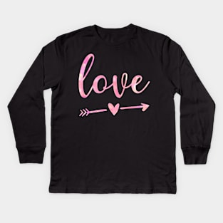 Love Arrow Gift Love Gift Idea Kids Long Sleeve T-Shirt